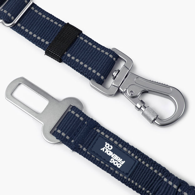 Dog Seat Belt - Navy Blue