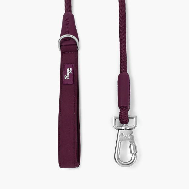 Rope Dog Leash - Burgundy