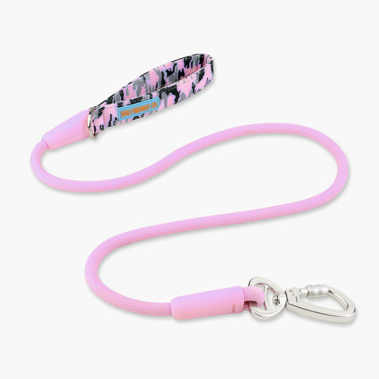 Rope Dog Leash - Pink Camo