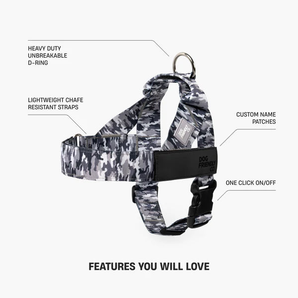 Dog Harness + FREE D-ring
