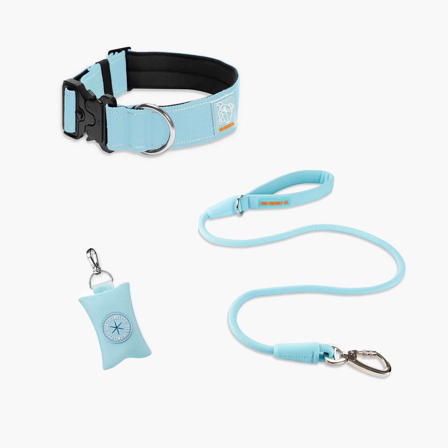 Collar Walk Set - Sky Blue