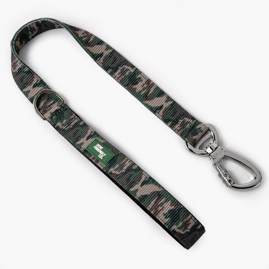 Short Trainer Dog Leash - Green Camo